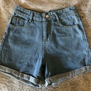 High waisted mom shorts
